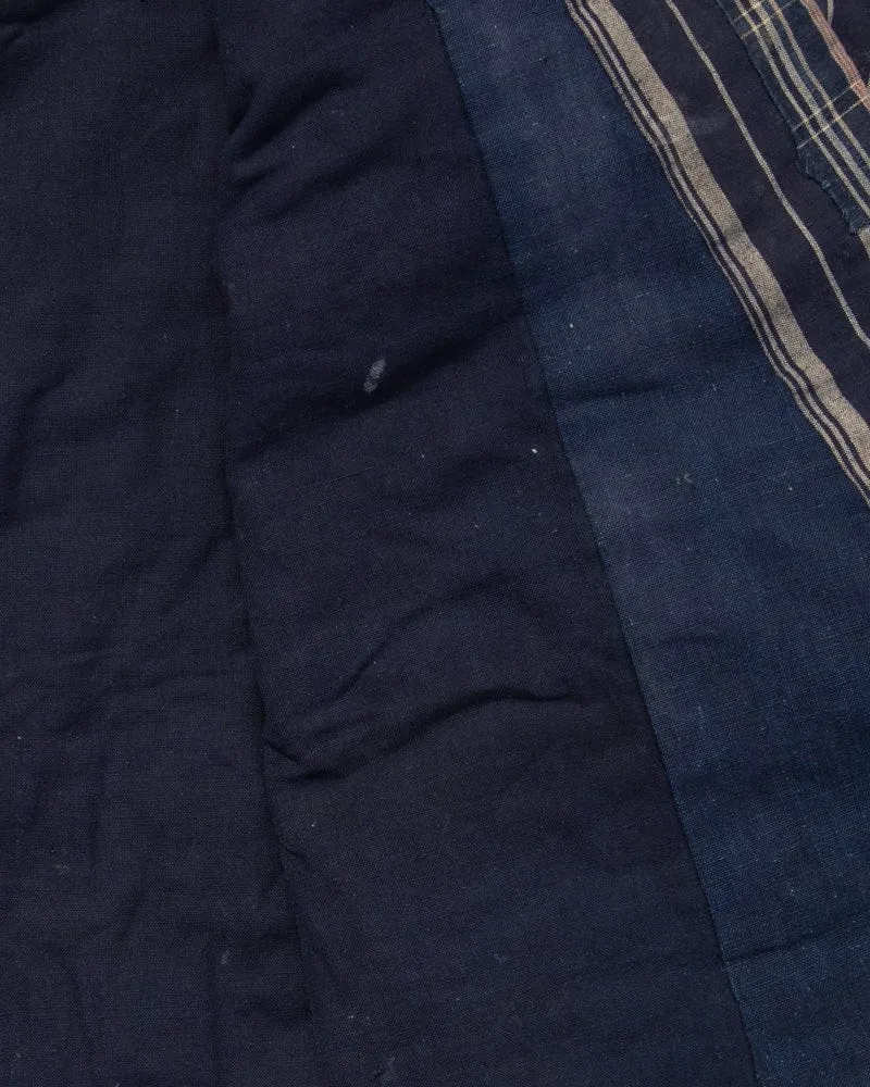Vintage Noragi Jacket, Reversible, Shima and Indigo