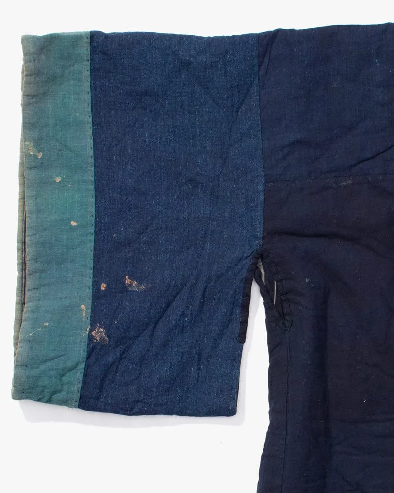 Vintage Noragi Jacket, Reversible, Shima and Indigo