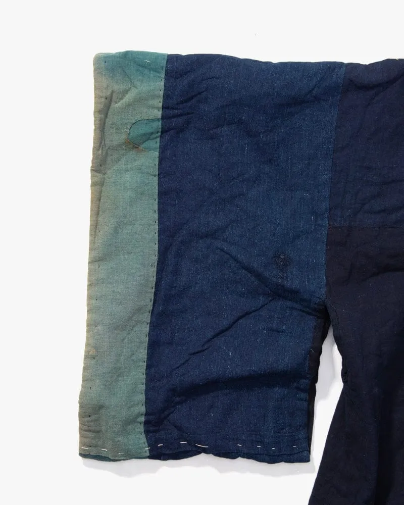 Vintage Noragi Jacket, Reversible, Shima and Indigo