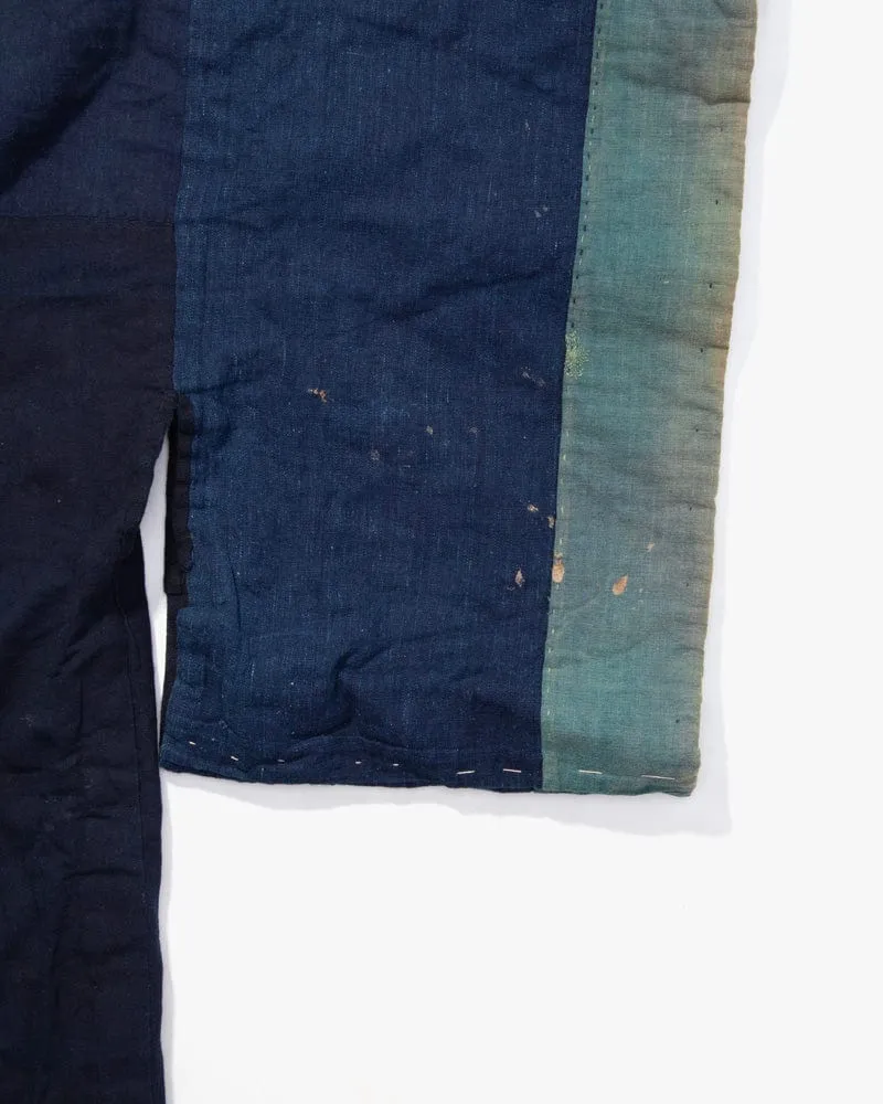 Vintage Noragi Jacket, Reversible, Shima and Indigo