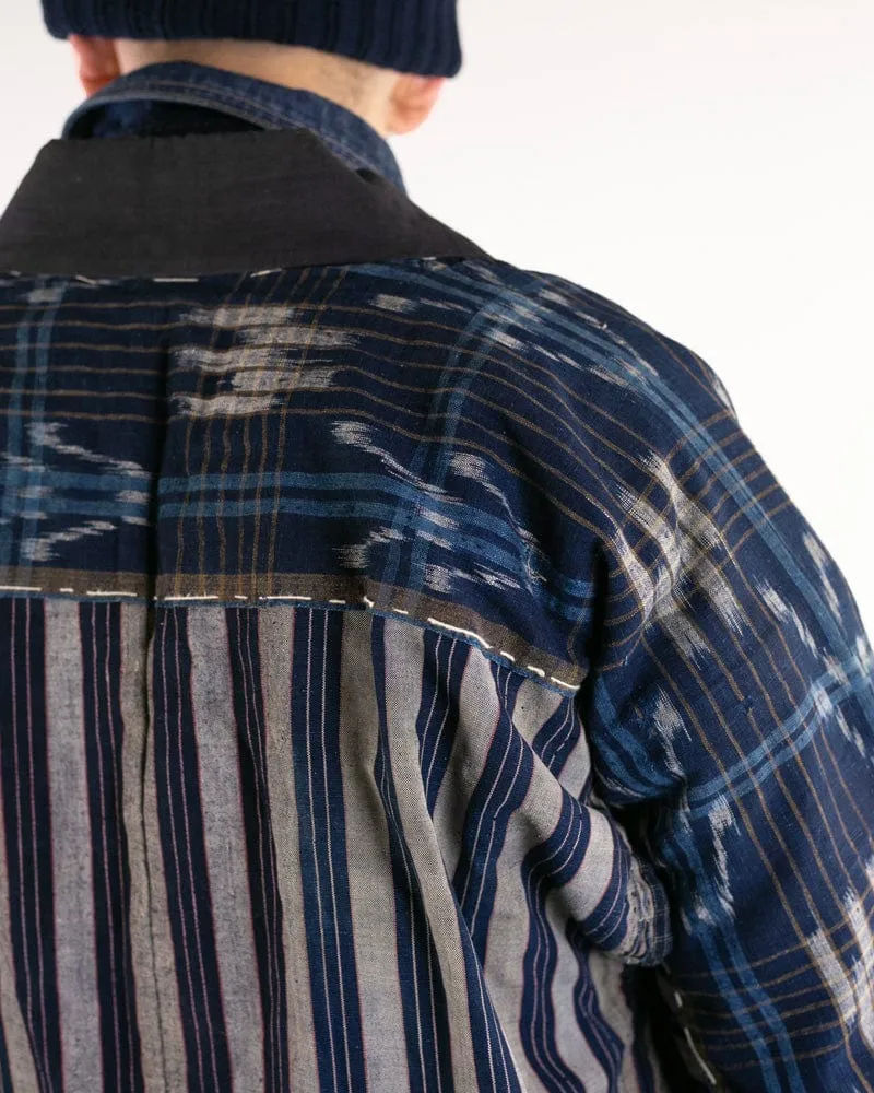 Vintage Noragi Jacket, Reversible, Shima and Kamon Crest
