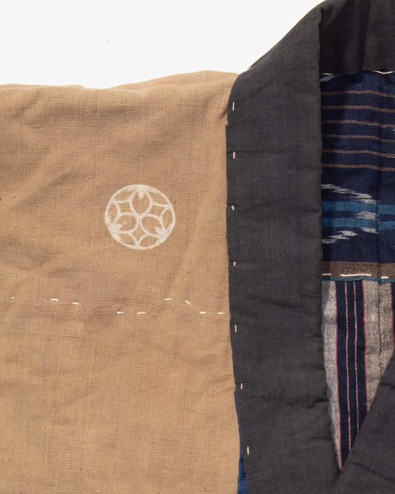 Vintage Noragi Jacket, Reversible, Shima and Kamon Crest