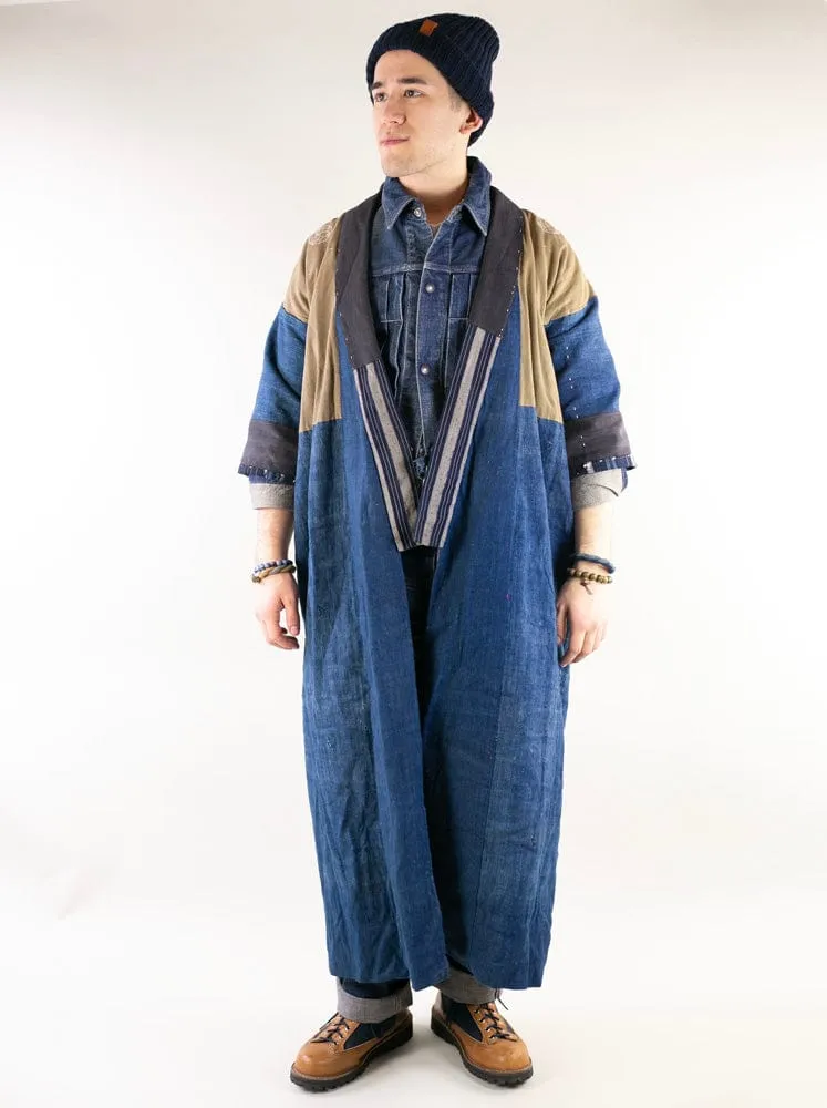Vintage Noragi Jacket, Reversible, Shima and Kamon Crest