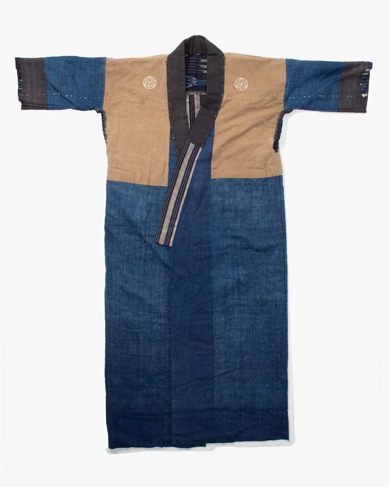 Vintage Noragi Jacket, Reversible, Shima and Kamon Crest