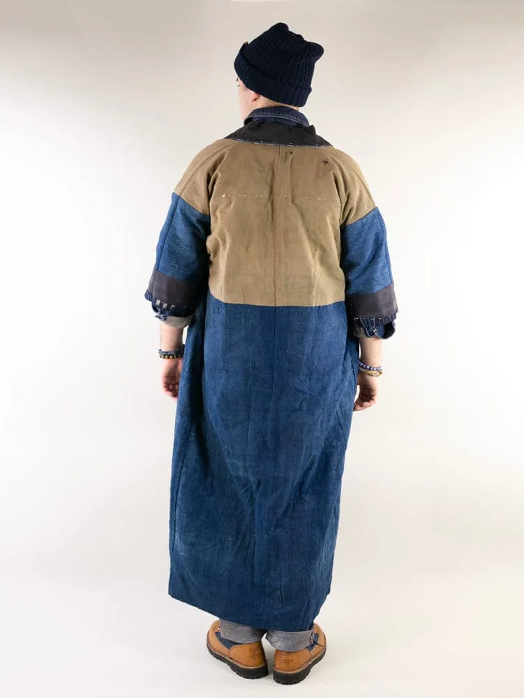 Vintage Noragi Jacket, Reversible, Shima and Kamon Crest