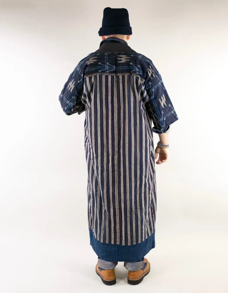 Vintage Noragi Jacket, Reversible, Shima and Kamon Crest