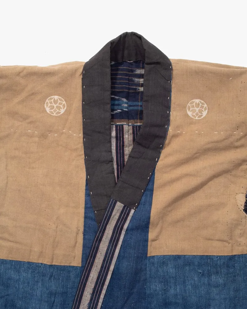 Vintage Noragi Jacket, Reversible, Shima and Kamon Crest