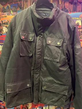 Vintage Tommy Hilfiger Jacket 4. Waxed Barbour Jacket Style. Black, XL. FREE POST