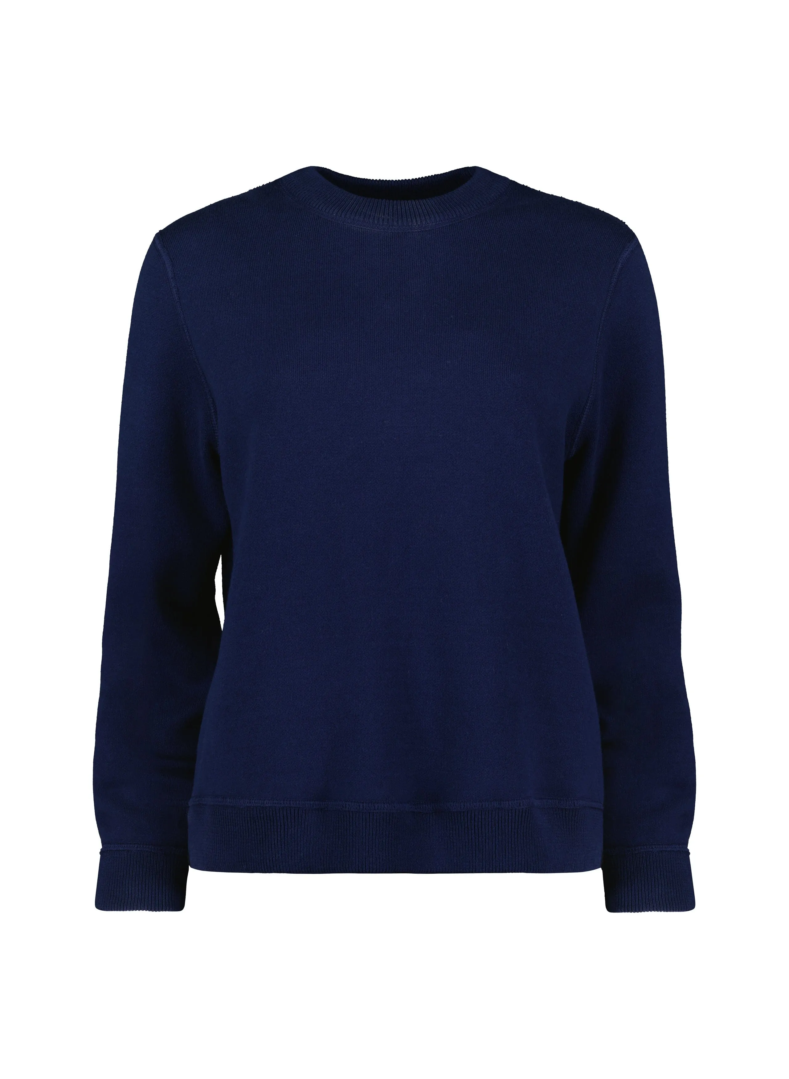 Vivien Reversible Organic Cotton Jumper | Navy and Cream