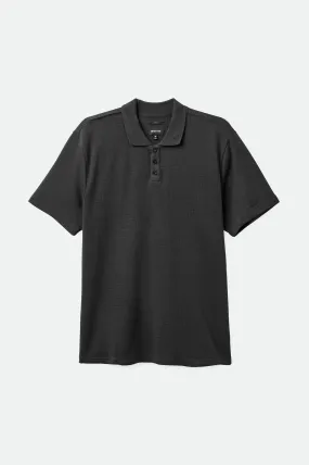 WAFFLE S S POLO KNIT