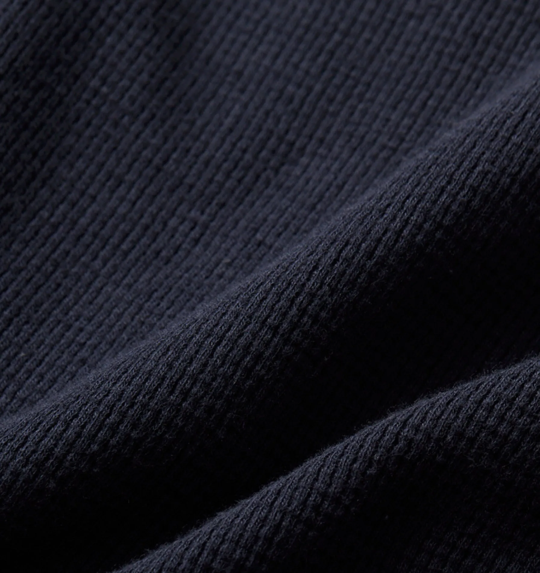 Waffle SS Polo Shirt - Navy
