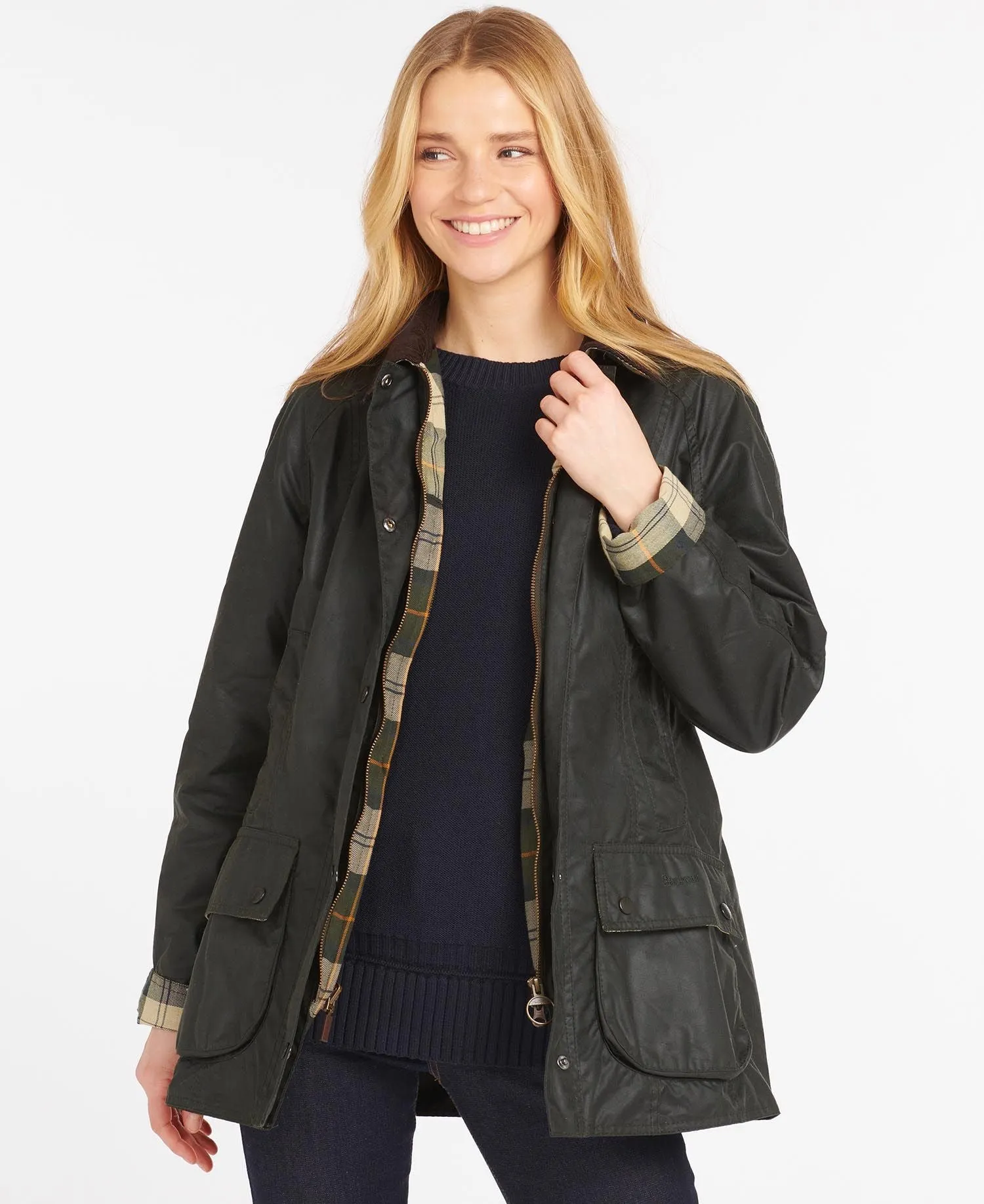 Women's Barbour Waxed Cotton Beadnell (3 Colors)