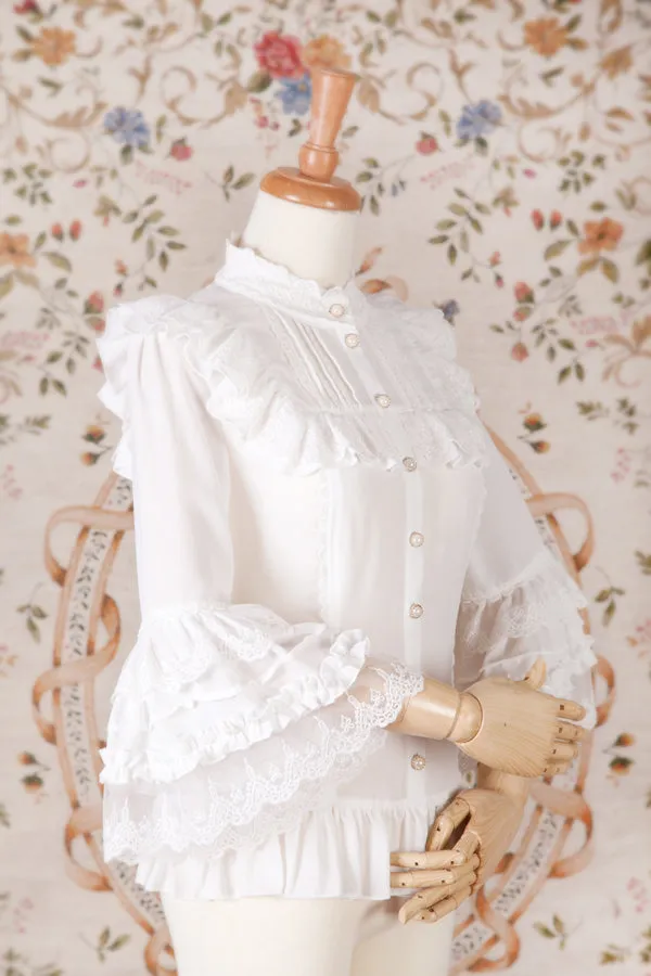 Yilia~Princess Sleeves Slim Lolita Blouse