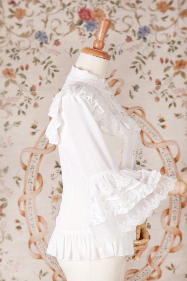 Yilia~Princess Sleeves Slim Lolita Blouse