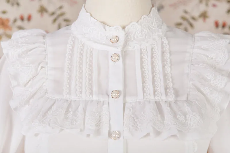 Yilia~Princess Sleeves Slim Lolita Blouse