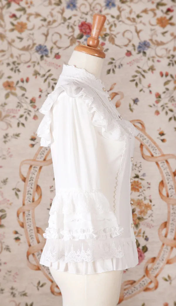 Yilia~Princess Sleeves Slim Lolita Blouse