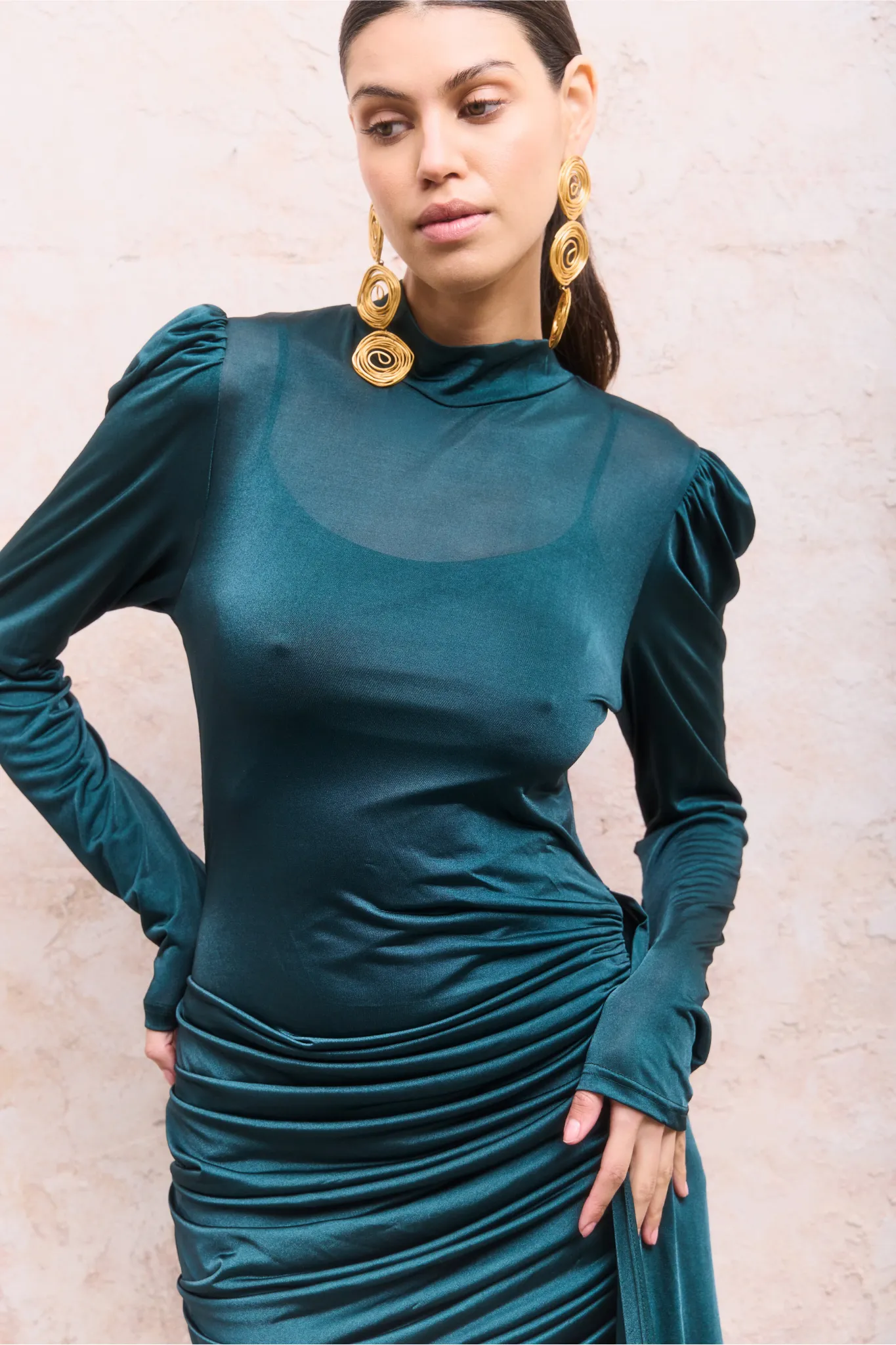 Zaina Dress Dark Green