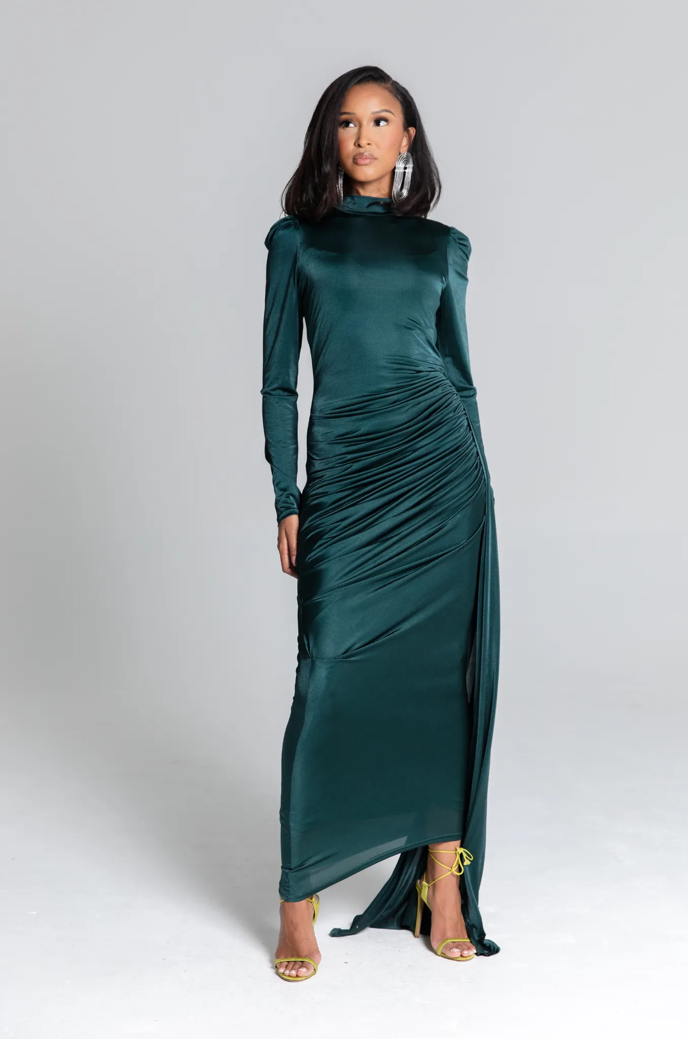 Zaina Dress Dark Green