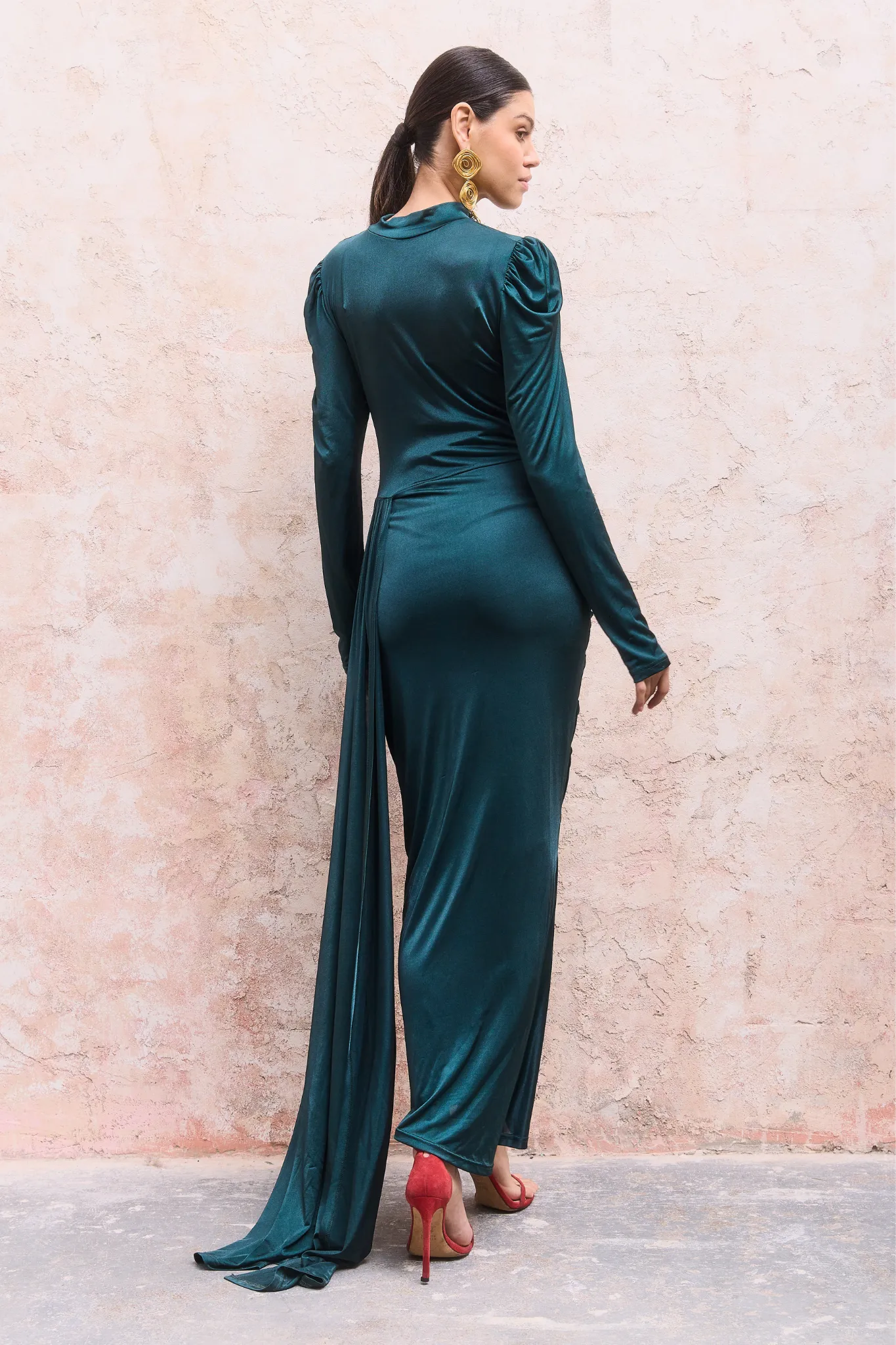 Zaina Dress Dark Green