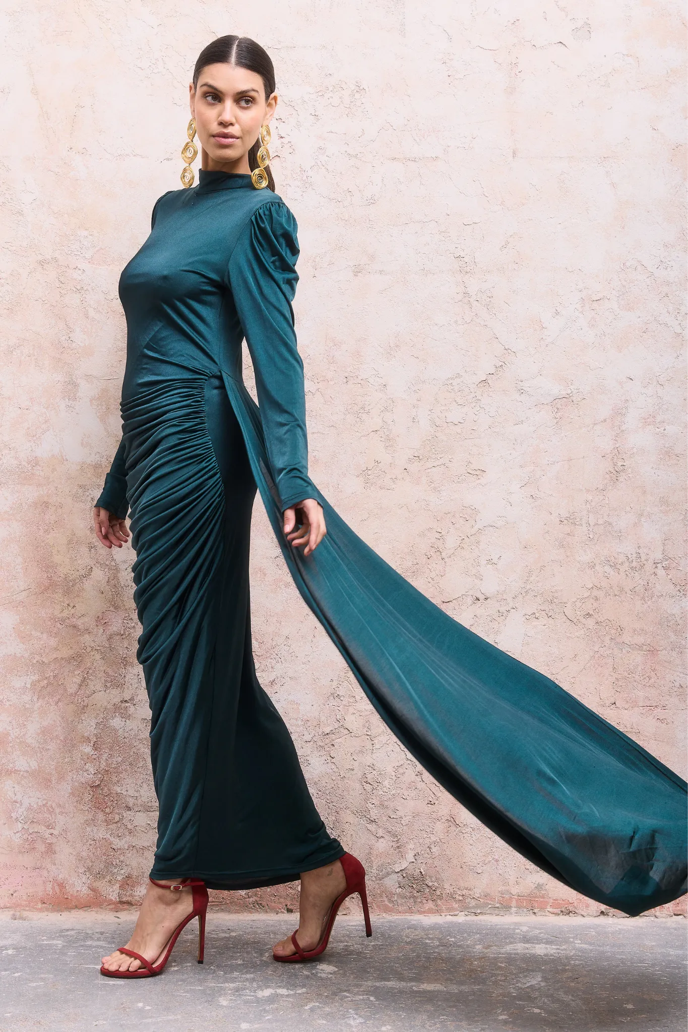 Zaina Dress Dark Green