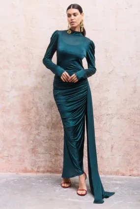 Zaina Dress Dark Green