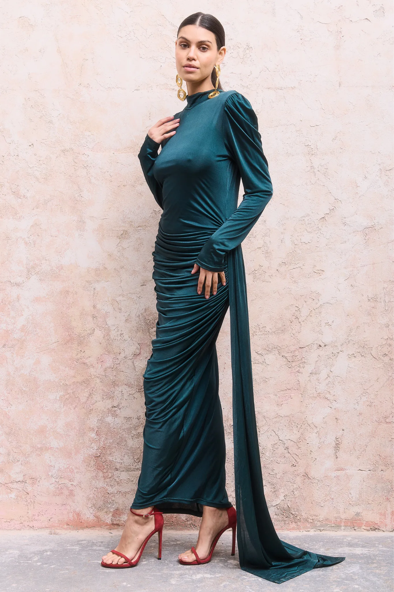 Zaina Dress Dark Green