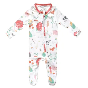 Zip-Up Footie Pajama - Farmstead