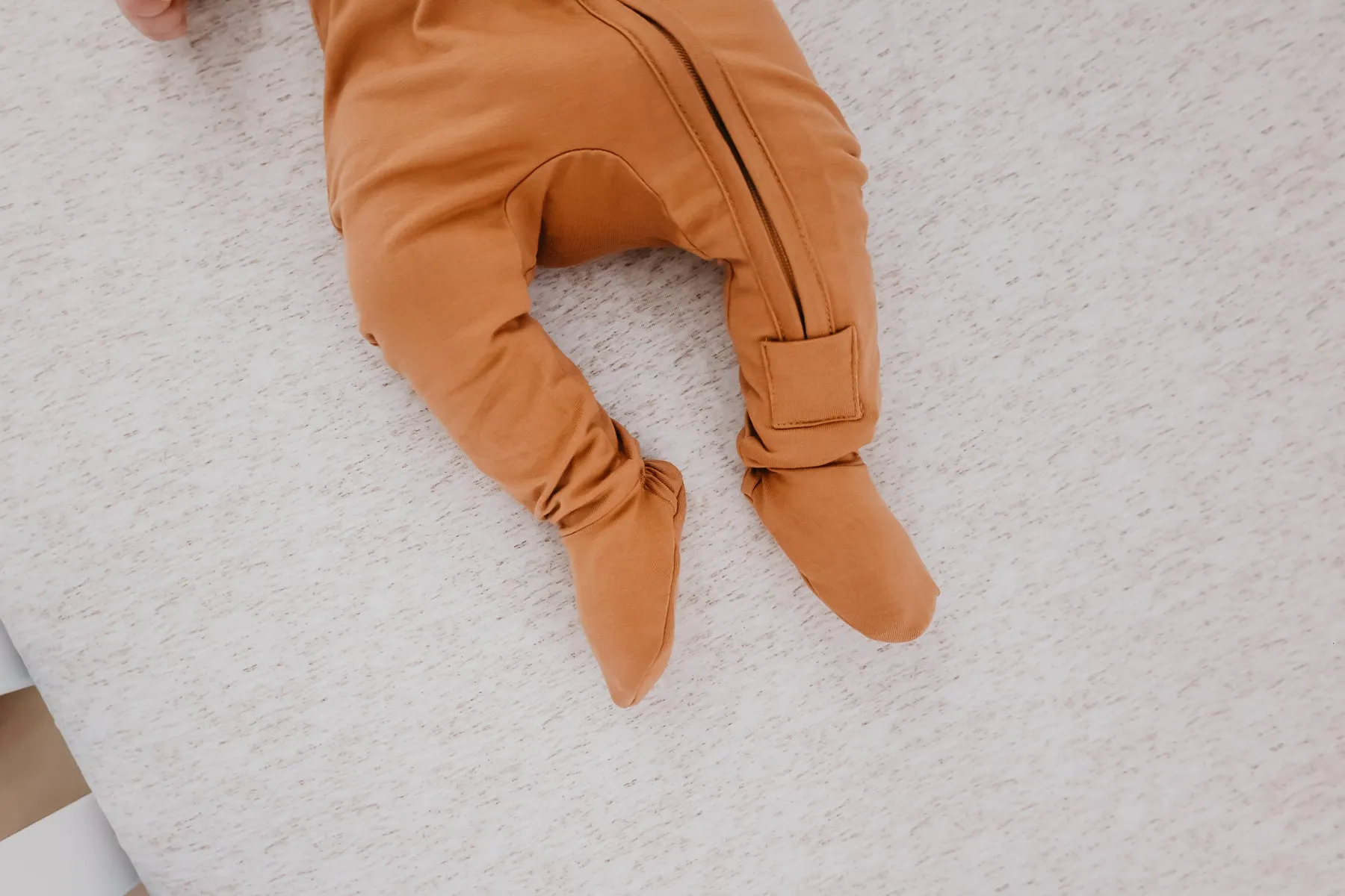 Zip-Up Footie Pajama - Pecan